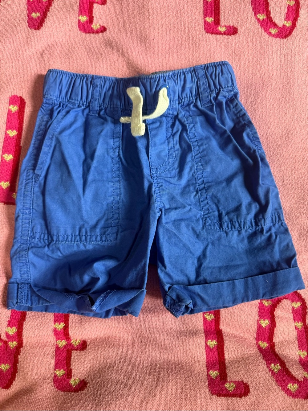 Gymboree Royal Blue Elastic Waist Shorts with Drawstring